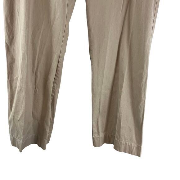 Talbots Heritage Fit Women's Tan Khaki Pants Sailor Buttons Size 14W - Picture 5 of 6